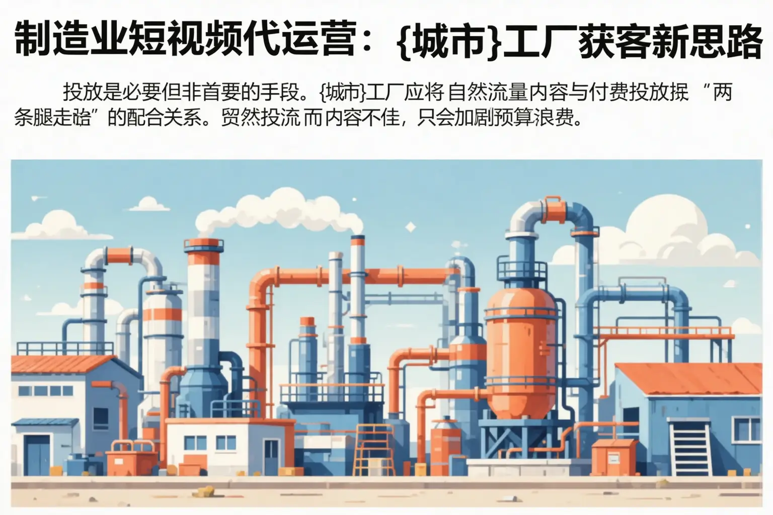 制造业短视频代运营：平房工厂获客新思路